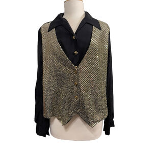 Women's Vintage Joanna Blouse Vest Large